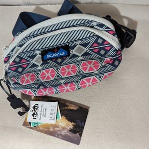 3 for $30 KAVU Canvas Spectator in Gem Inlay Hip Bag Belt Bag Fanny Pack NEW!